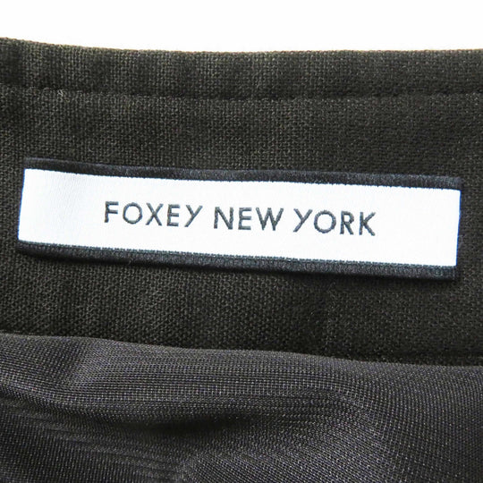 FOXEY NEW YORK Long skirt 43095 Outer material: 37% polyester, Outer material: 36% rayon, Outer material: 25% wool, Outer material: 2% polyurethane, Lining: 100% polyester Dark brown TRAMONTO Women 40 Used Authentic