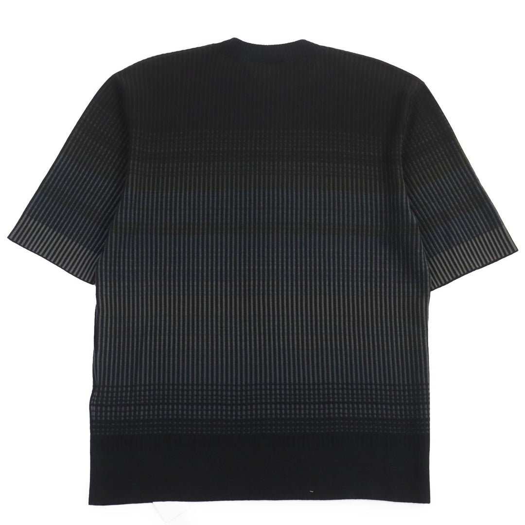 HERMES Short sleeve T-shirt Main: 100% cotton Black Grey mens XS Used Authentic