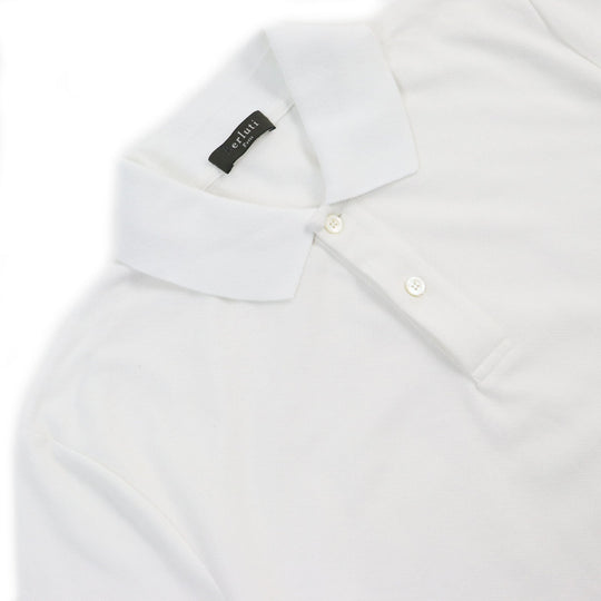 Berluti Short sleeve polo shirt R14JPS25CAET Main: 100% cotton, some parts: sheep leather white mens S Used Authentic