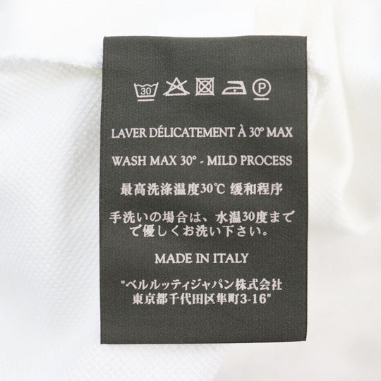 Berluti Short sleeve polo shirt R14JPS25CAET Main: 100% cotton, some parts: sheep leather white mens S Used Authentic