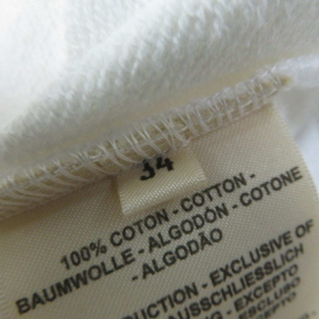 HERMES sweat 3E4626DA Main: 100% cotton, Part: 96% cotton, Part: 4% polyurethane, Embroidered part: 100% polyester White multicolor Chevroscope Women 34 Used Authentic