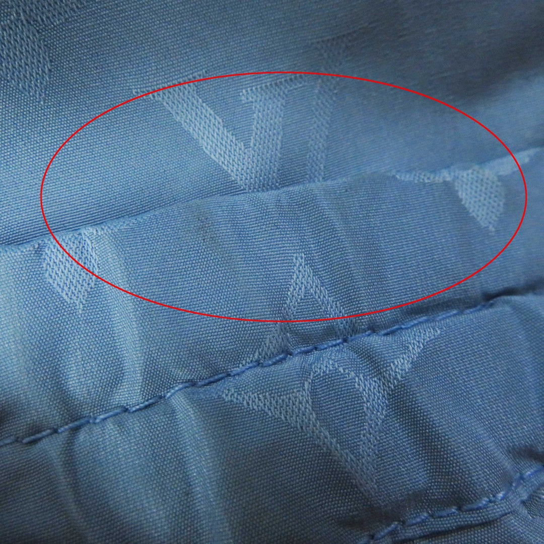 LOUIS VUITTON Blouson 1AFE42 Outer: 53% polyester, Outer: 47% silk, Lining: 100% cotton, Part: 100% polyester, Synthetic leather: 100% polyester Light blue Monogram print parka Women 38 Used Authentic
