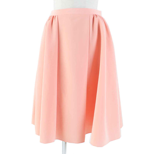 FOXEY NEW YORK skirt 41670 Outer: 66% triacetate, Outer: 34% polyester, Lining: 100% polyester salmon pink CIRCULAR BLOSSOM Women 38 Used Authentic