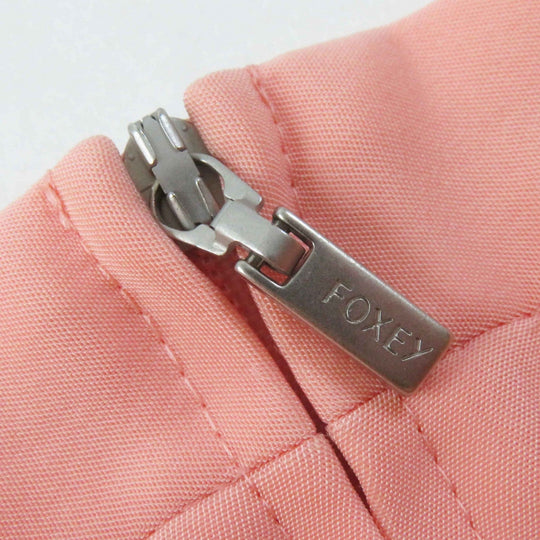 FOXEY NEW YORK skirt 41670 Outer: 66% triacetate, Outer: 34% polyester, Lining: 100% polyester salmon pink CIRCULAR BLOSSOM Women 38 Used Authentic
