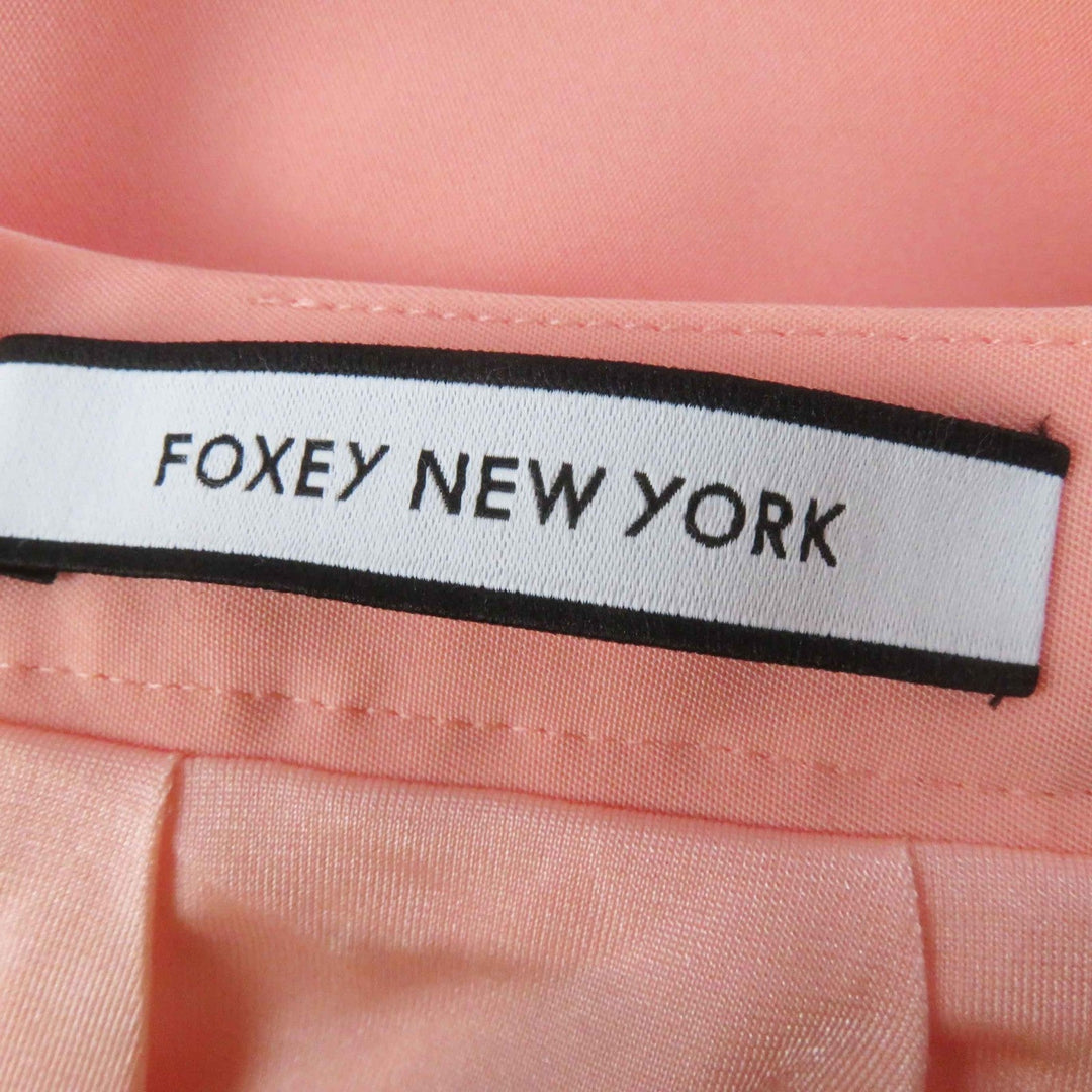 FOXEY NEW YORK skirt 41670 Outer: 66% triacetate, Outer: 34% polyester, Lining: 100% polyester salmon pink CIRCULAR BLOSSOM Women 38 Used Authentic