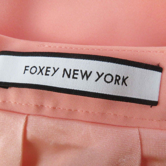 FOXEY NEW YORK skirt 41670 Outer: 66% triacetate, Outer: 34% polyester, Lining: 100% polyester salmon pink CIRCULAR BLOSSOM Women 38 Used Authentic