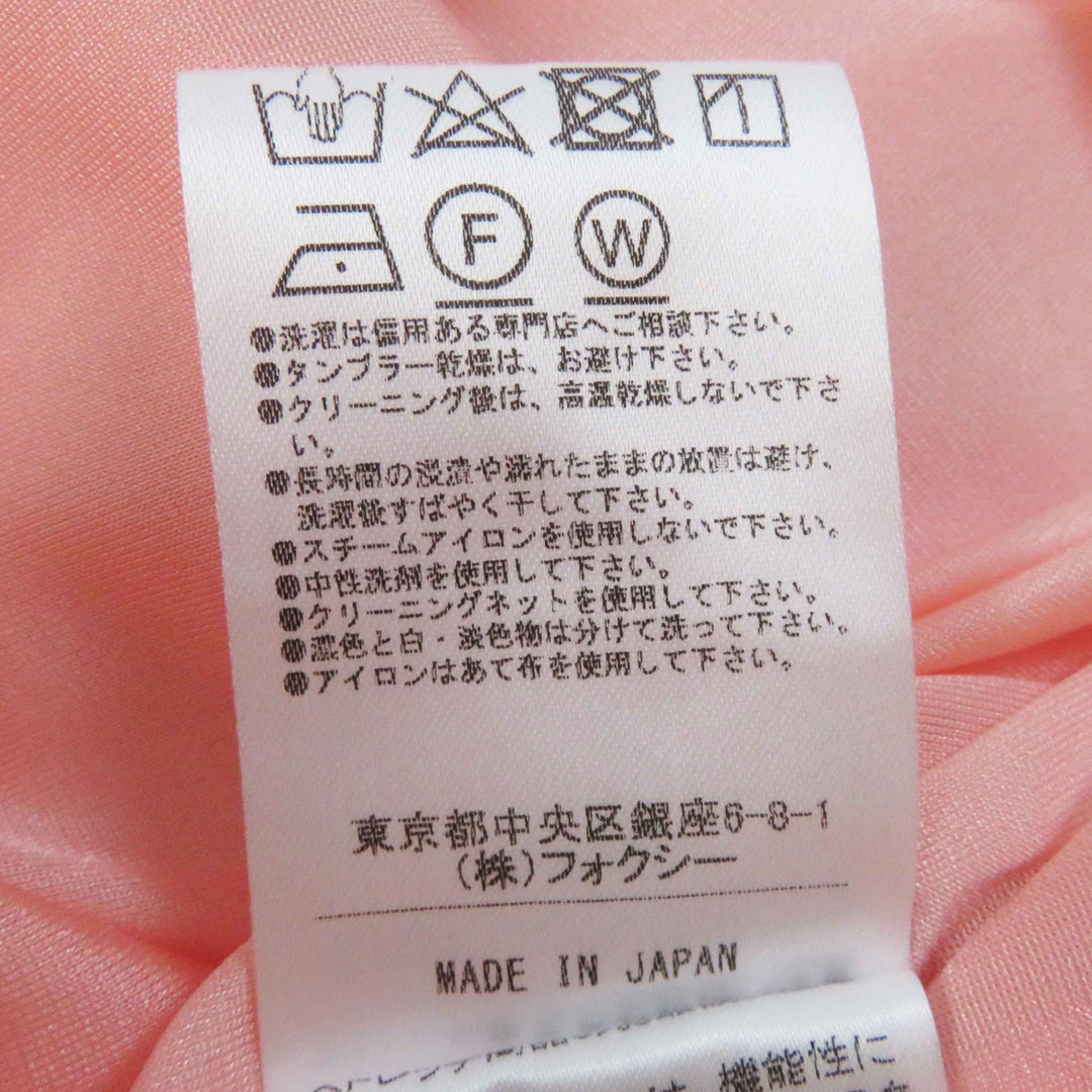 FOXEY NEW YORK skirt 41670 Outer: 66% triacetate, Outer: 34% polyester, Lining: 100% polyester salmon pink CIRCULAR BLOSSOM Women 38 Used Authentic