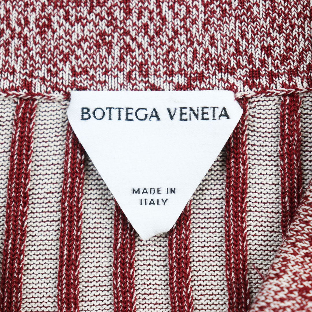 BOTTEGAVENETA Long sleeve polo shirt 728349 Main: 100% cotton, part: 88% cotton, part: 11% nylon, part: 1% polyurethane Red mens S Used Authentic