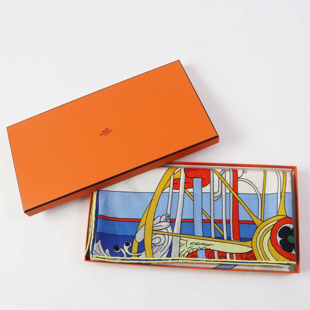 HERMES scarf Main: Cashmere, Main: Silk Multi Carre140 Coupe de Gala Women Used Authentic