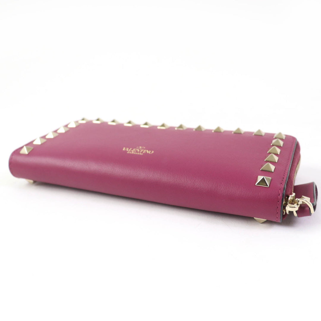 Valentino Garavani Long Wallet Purse NW0P0645 Main: Leather Purple type Women Used Authentic