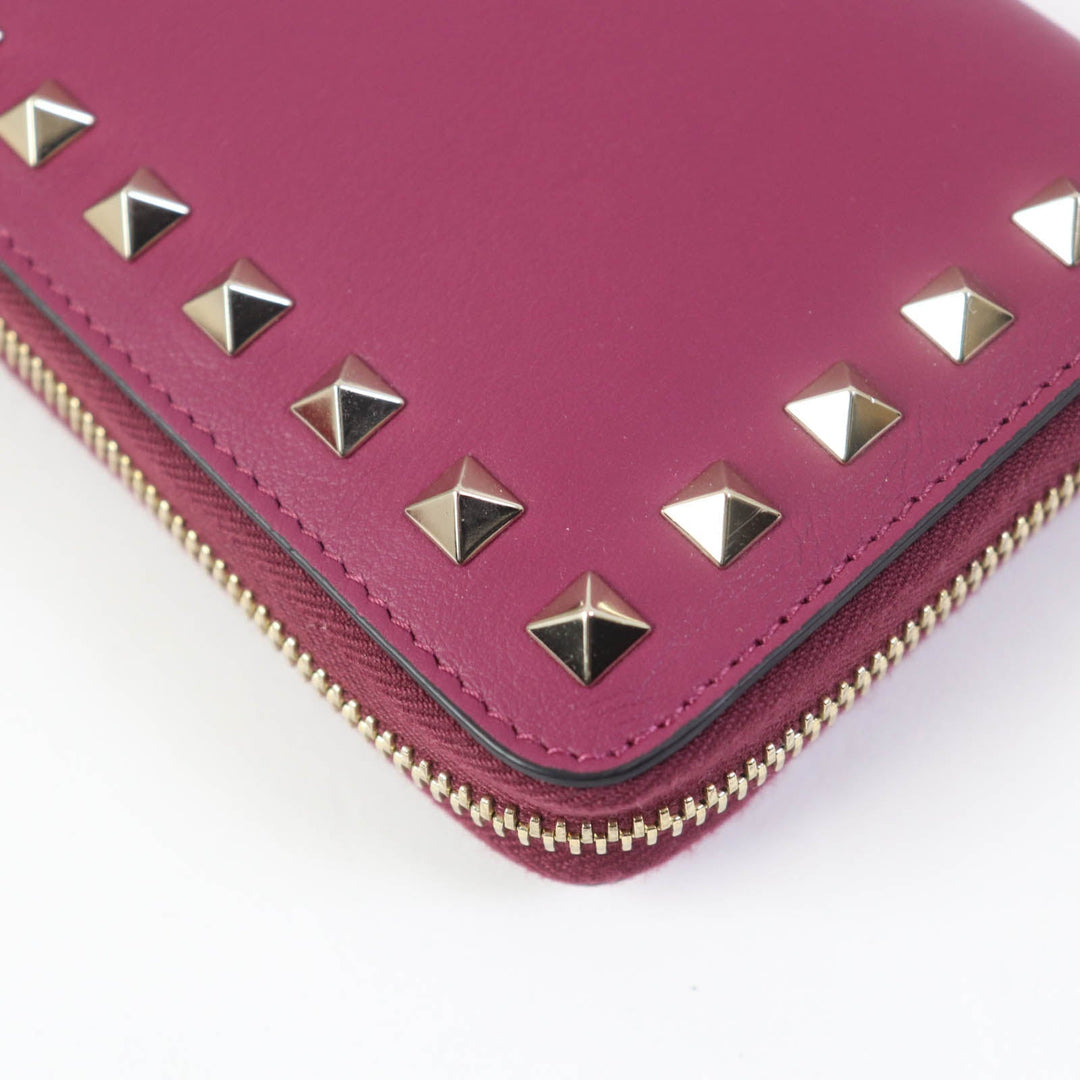 Valentino Garavani Long Wallet Purse NW0P0645 Main: Leather Purple type Women Used Authentic