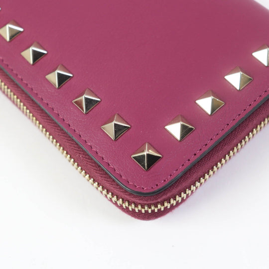 Valentino Garavani Long Wallet Purse NW0P0645 Main: Leather Purple type Women Used Authentic