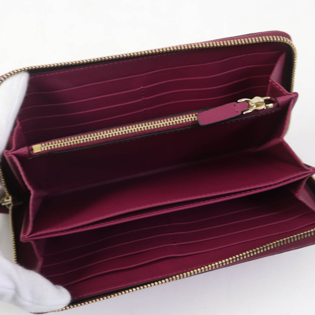 Valentino Garavani Long Wallet Purse NW0P0645 Main: Leather Purple type Women Used Authentic