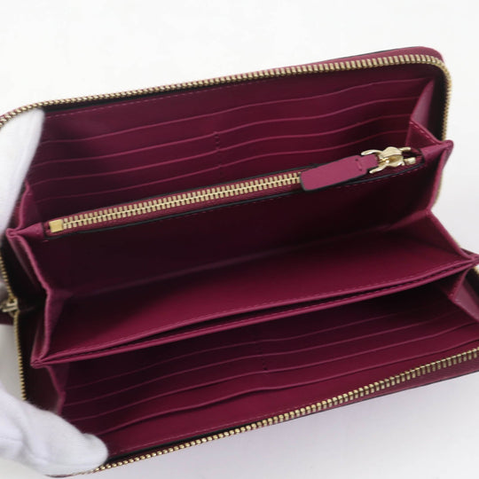 Valentino Garavani Long Wallet Purse NW0P0645 Main: Leather Purple type Women Used Authentic