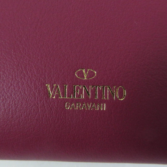 Valentino Garavani Long Wallet Purse NW0P0645 Main: Leather Purple type Women Used Authentic