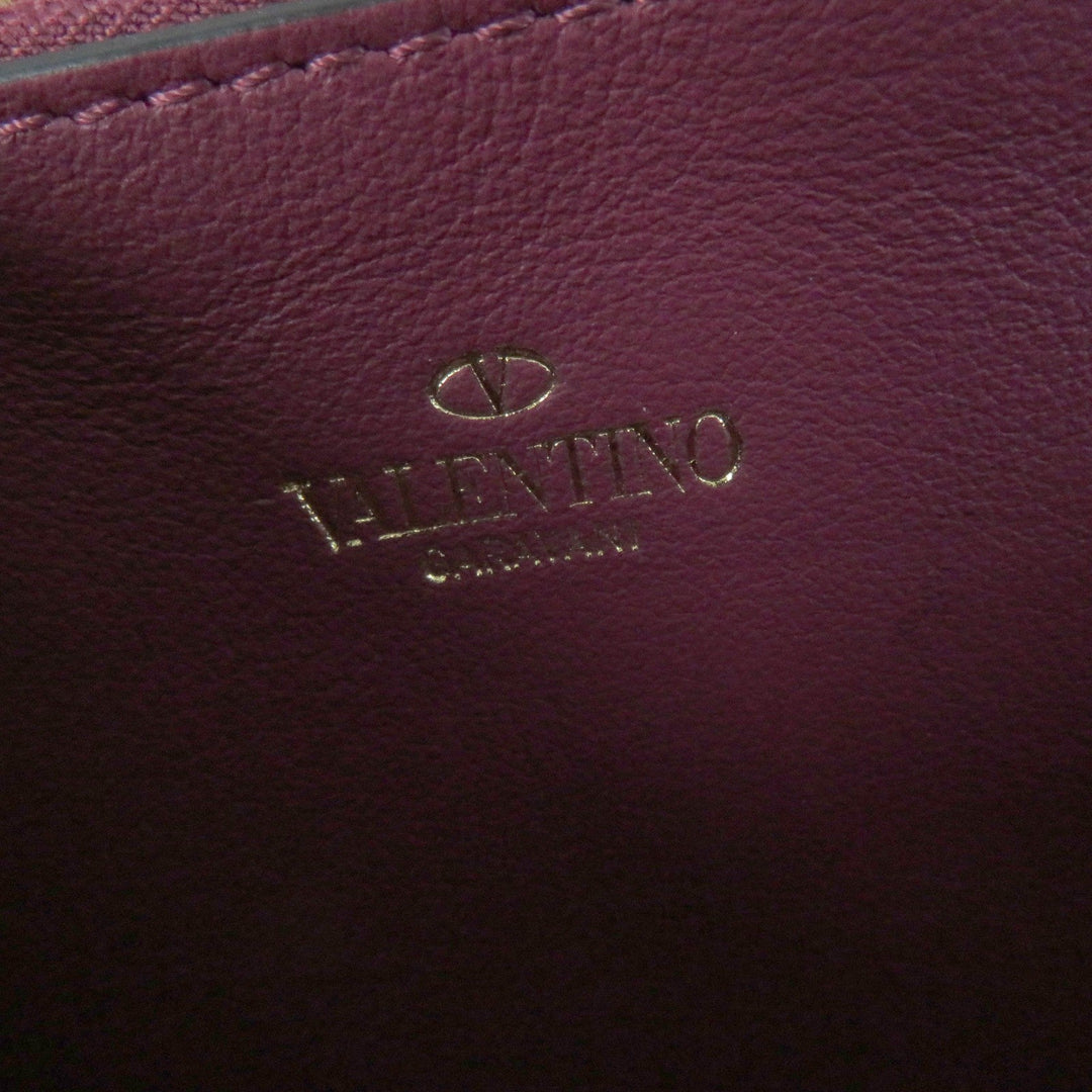 Valentino Garavani Long Wallet Purse NW0P0645 Main: Leather Purple type Women Used Authentic
