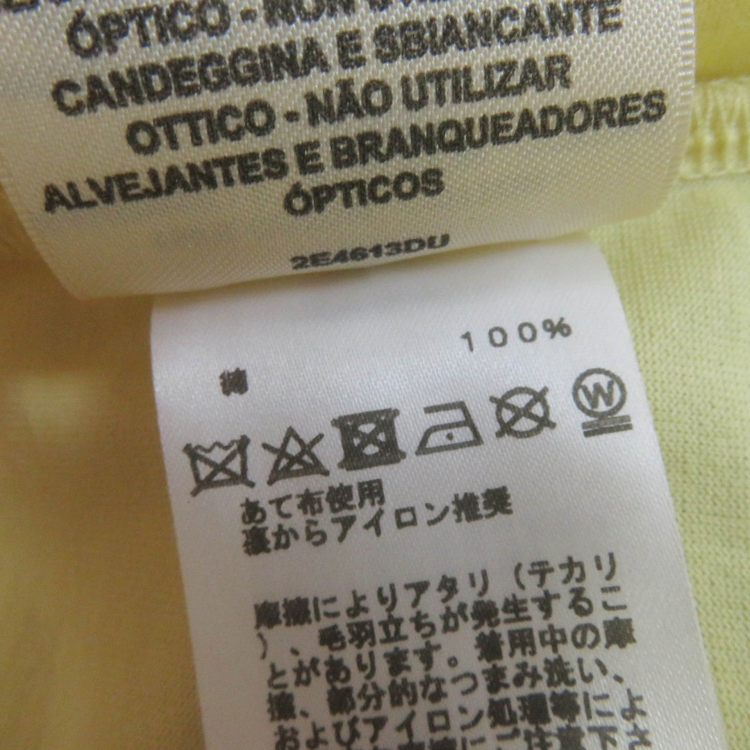 HERMES Short sleeve T-shirt Main: 100% cotton yellow UBOURG RAINBOW Women 34 Used Authentic