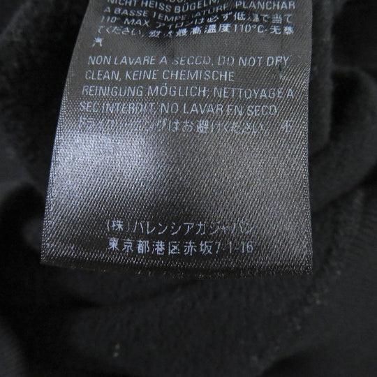 BALENCIAGA Hoodie 570811 Main: 100% cotton black mens M Used Authentic