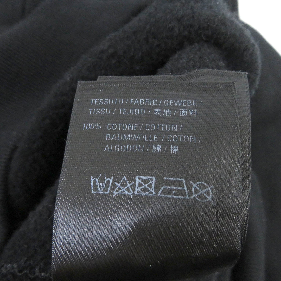 BALENCIAGA Hoodie 570811 Main: 100% cotton black mens M Used Authentic