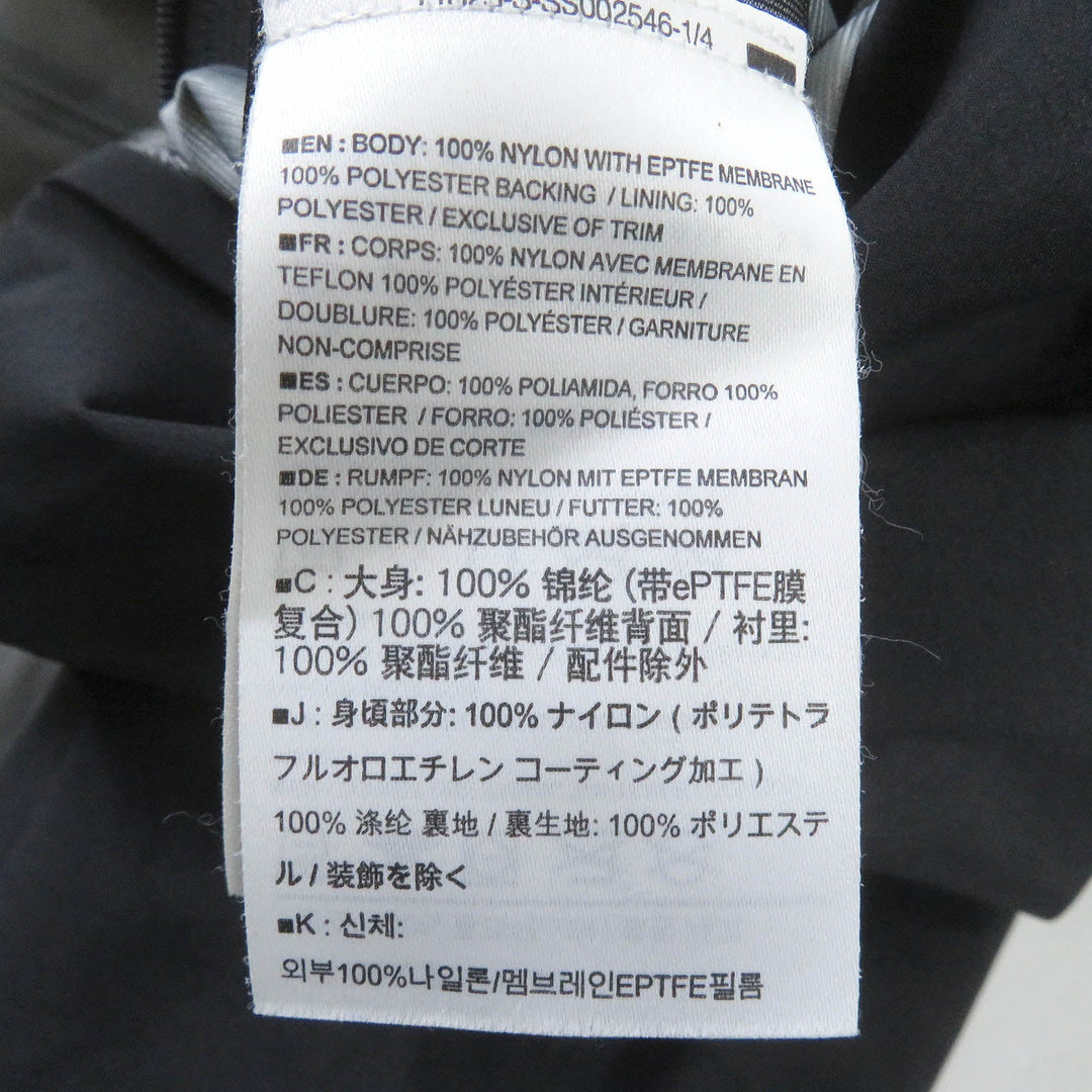 ARC'TERYX Nylon jacket 15765-72357 nylon black A2B Commuter Hardshell Jacket mens S Used Authentic
