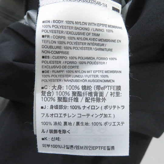 ARC'TERYX Nylon jacket 15765-72357 nylon black A2B Commuter Hardshell Jacket mens S Used Authentic