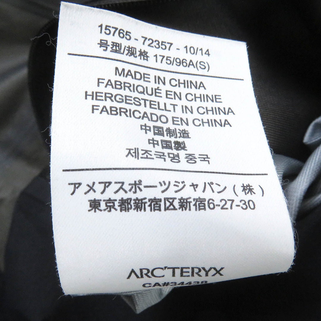 ARC'TERYX Nylon jacket 15765-72357 nylon black A2B Commuter Hardshell Jacket mens S Used Authentic
