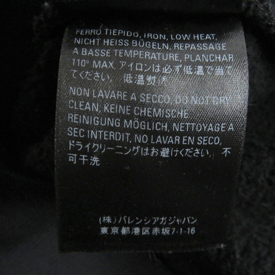 BALENCIAGA Hoodie 559367 Main: 100% cotton black mens S Used Authentic