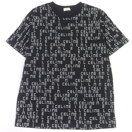CELINE Short sleeve T-shirt 2X651637O Main: 100% cotton black mens M Used Authentic