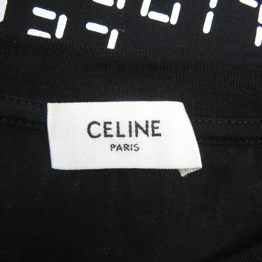 CELINE Short sleeve T-shirt 2X651637O Main: 100% cotton black mens M Used Authentic