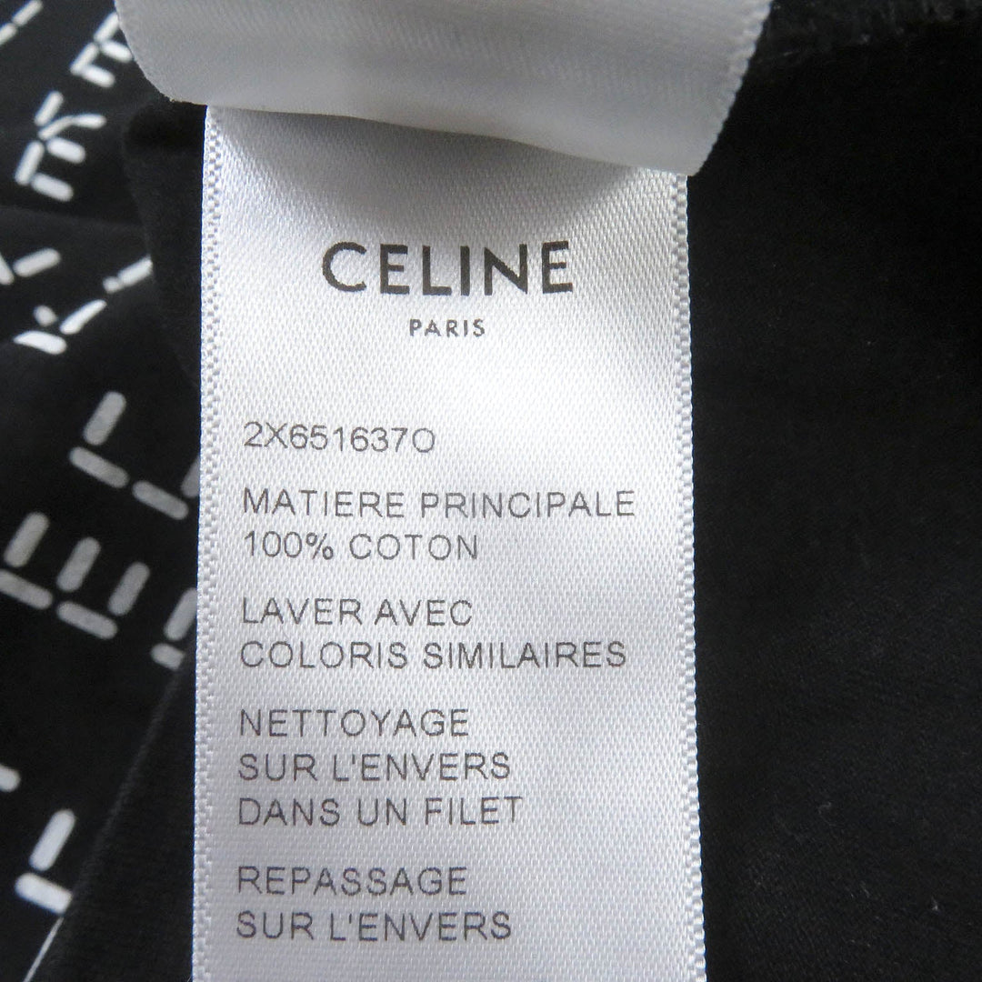 CELINE Short sleeve T-shirt 2X651637O Main: 100% cotton black mens M Used Authentic