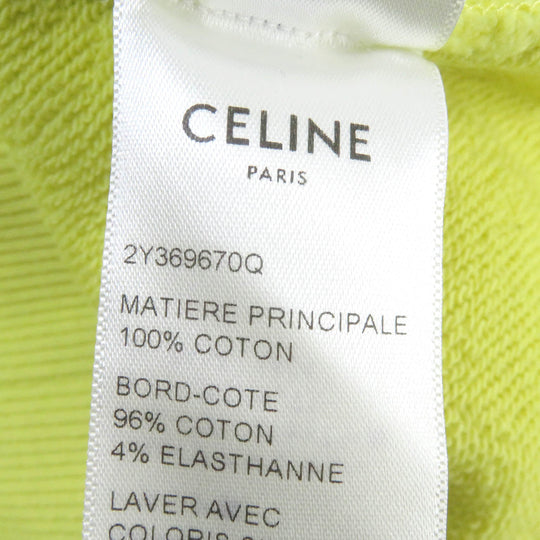 CELINE Hoodie 2Y369670Q Main: 100% cotton, part: 96% cotton, part: 4% polyurethane yellow mens M Used Authentic
