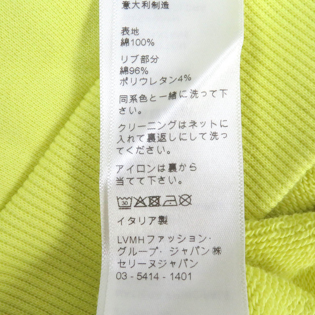CELINE Hoodie 2Y369670Q Main: 100% cotton, part: 96% cotton, part: 4% polyurethane yellow mens M Used Authentic