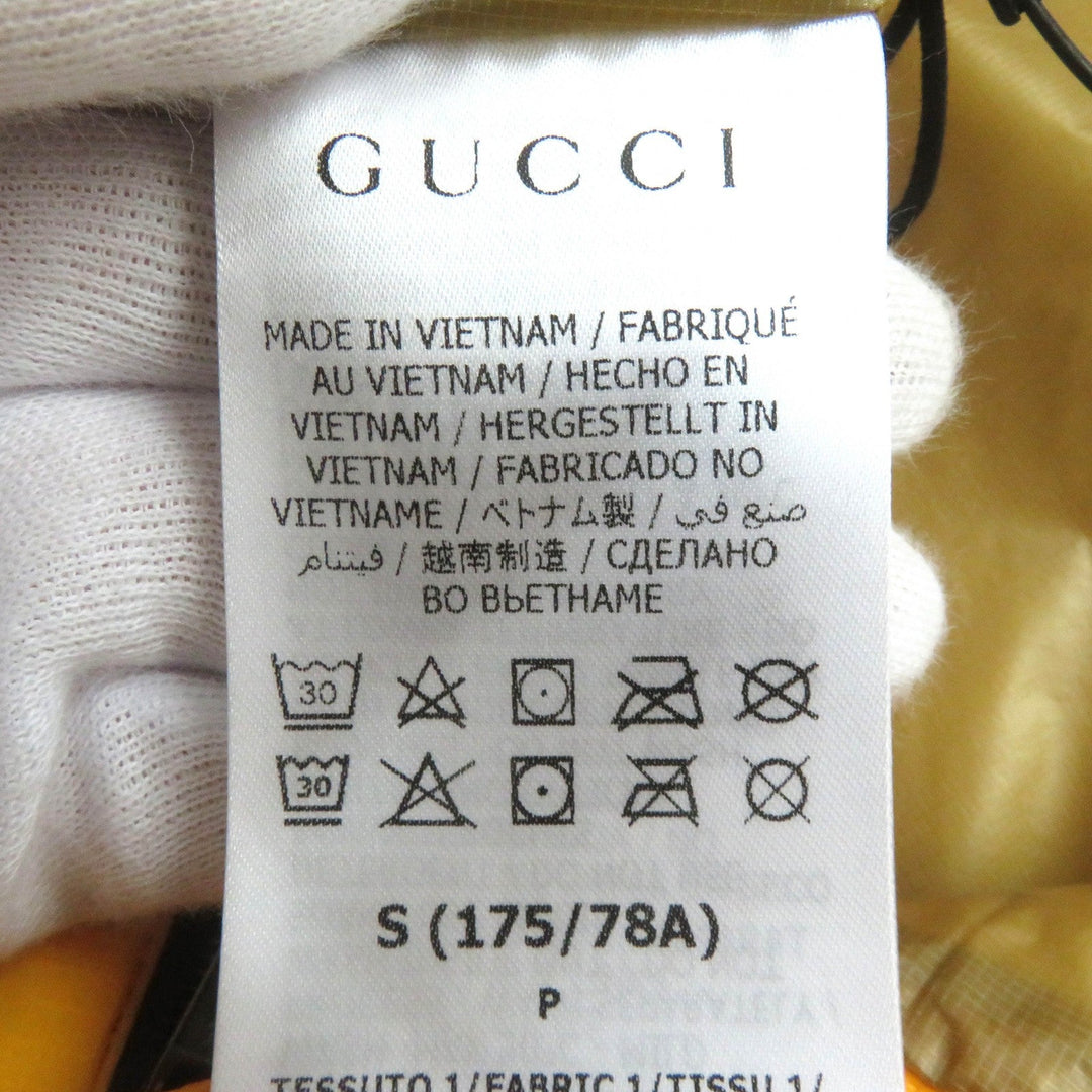 GUCCI cargo pants 663764 Main: 88% nylon, Main: 12% polyurethane, Lining: 100% nylon, Filling: 100% polyester yellow mens S Used Authentic