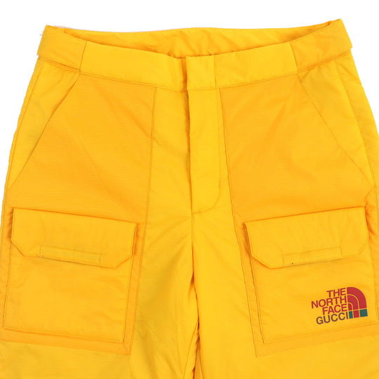 GUCCI cargo pants 663764 Main: 88% nylon, Main: 12% polyurethane, Lining: 100% nylon, Filling: 100% polyester yellow mens S Used Authentic