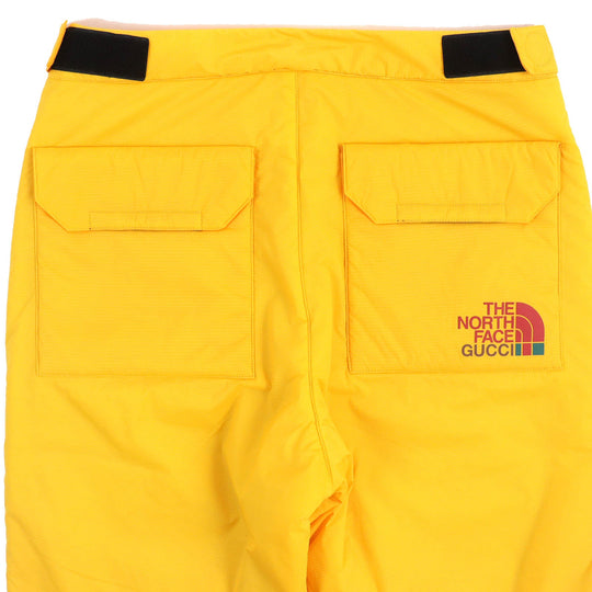 GUCCI cargo pants 663764 Main: 88% nylon, Main: 12% polyurethane, Lining: 100% nylon, Filling: 100% polyester yellow mens S Used Authentic