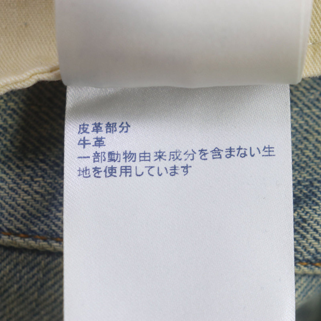 LOUIS VUITTON Denim pants Main: 100% cotton, Lining: 100% cotton, Leather part: Cowhide Blue type mens 30 Used Authentic