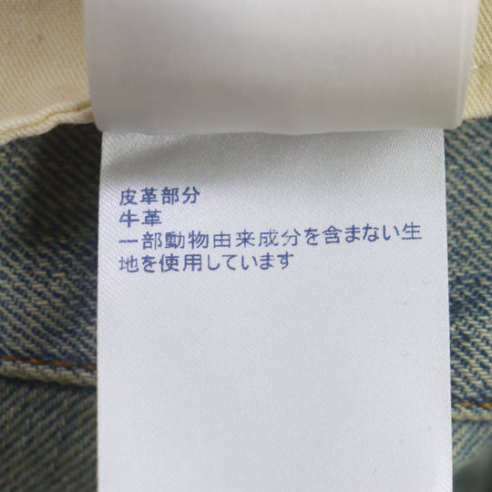 LOUIS VUITTON Denim pants Main: 100% cotton, Lining: 100% cotton, Leather part: Cowhide Blue type mens 30 Used Authentic