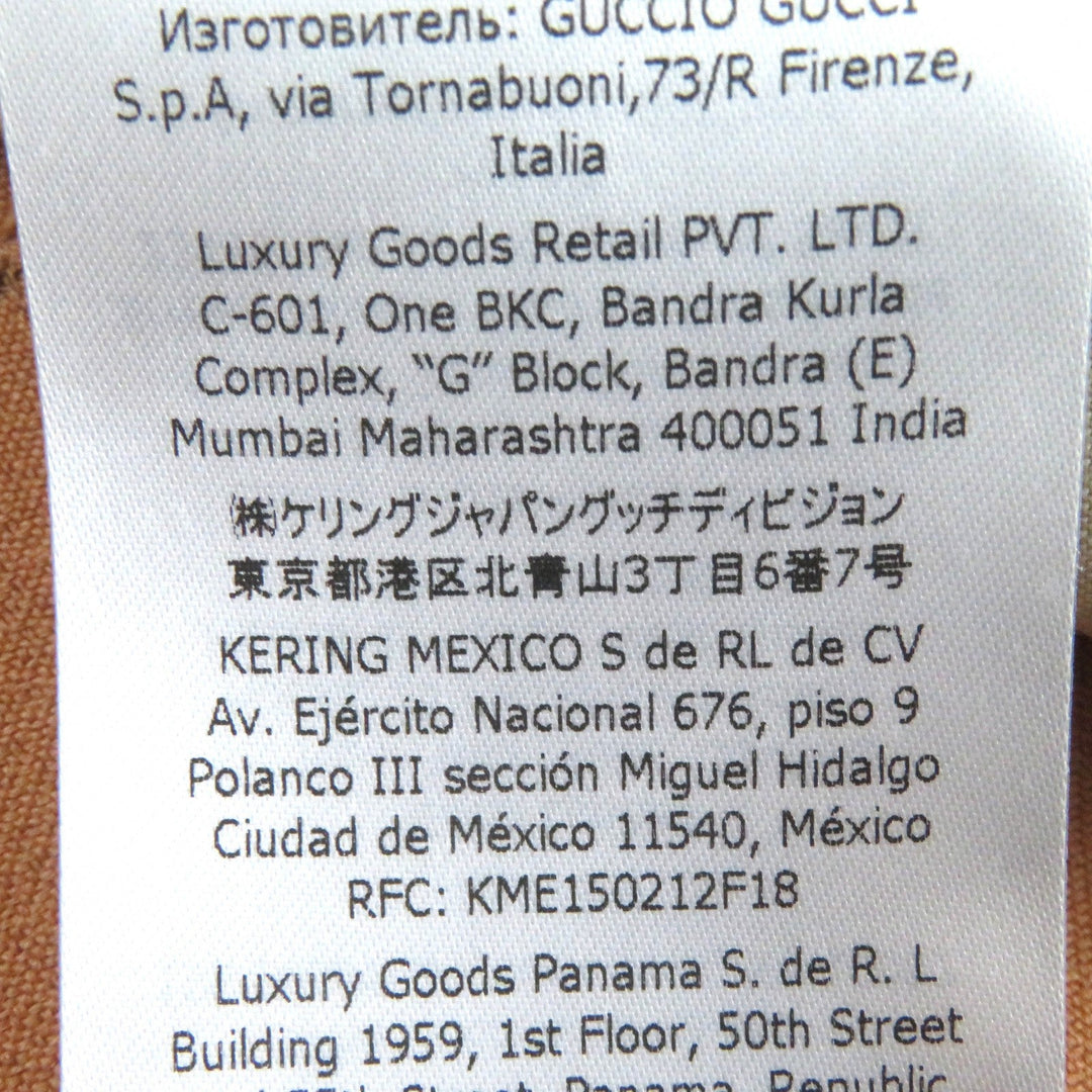 GUCCI Shorts 691437 Main: 100% polyester, Embroidery: 100% polyester, Applique: 50% cotton, 50% rayon beige Fluid Drill mens 46 Used Authentic