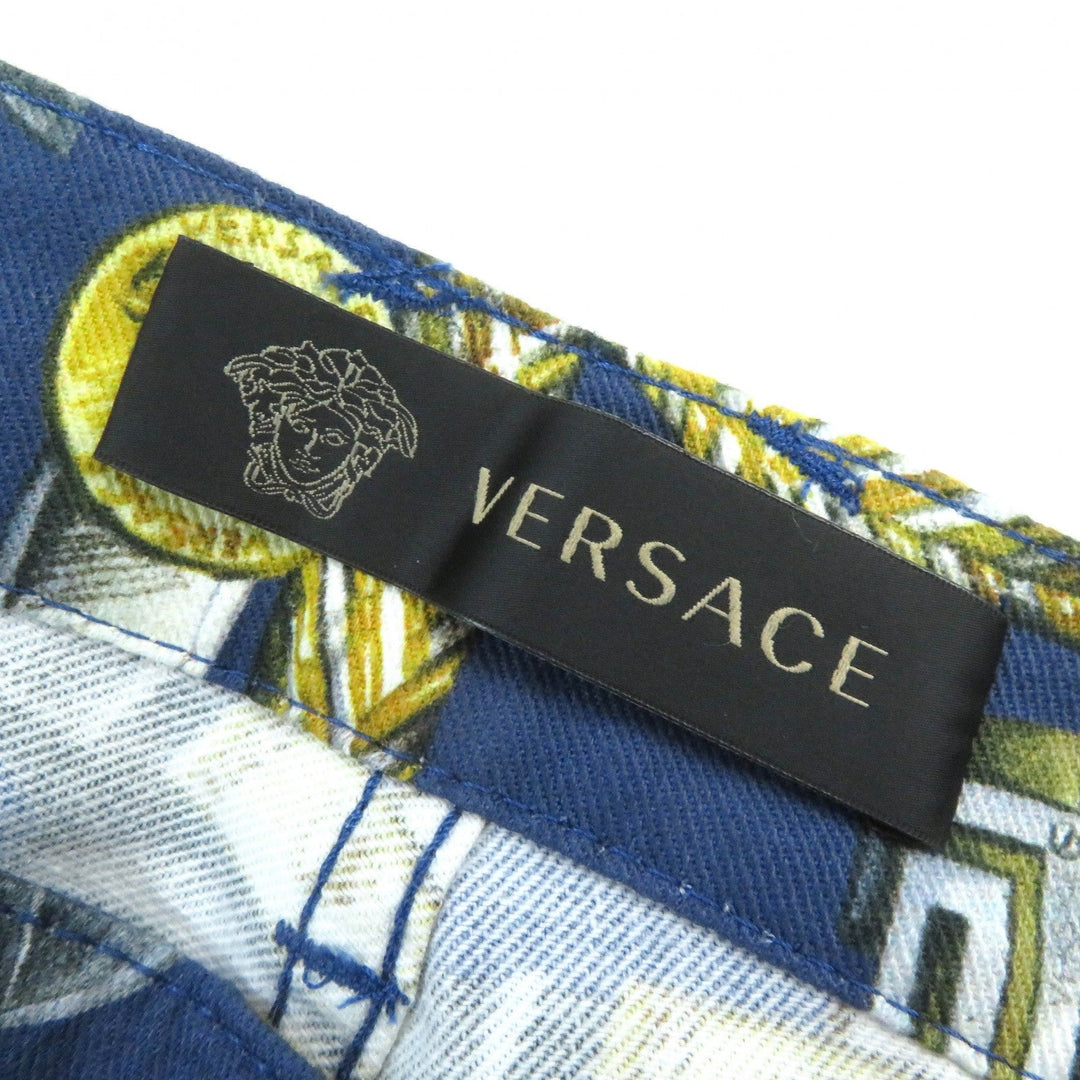 VERSACE Denim pants A69903 Main: 98% cotton, Main: 2% polyurethane, Lining: 100% cotton Blue multicolor mens 31 Used Authentic