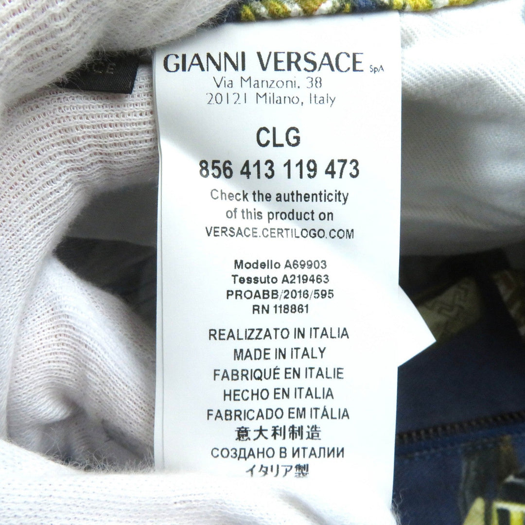 VERSACE Denim pants A69903 Main: 98% cotton, Main: 2% polyurethane, Lining: 100% cotton Blue multicolor mens 31 Used Authentic