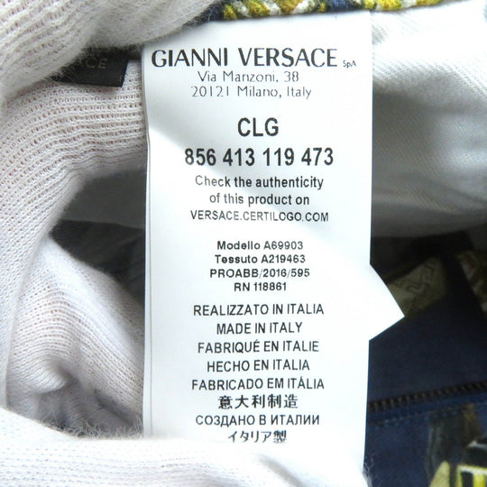 VERSACE Denim pants A69903 Main: 98% cotton, Main: 2% polyurethane, Lining: 100% cotton Blue multicolor mens 31 Used Authentic