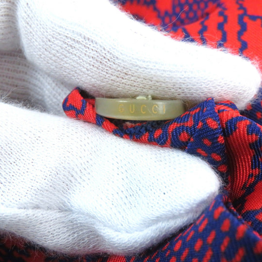 GUCCI Shorts 691440 Main: 100% silk Red purple mens 44 Used Authentic