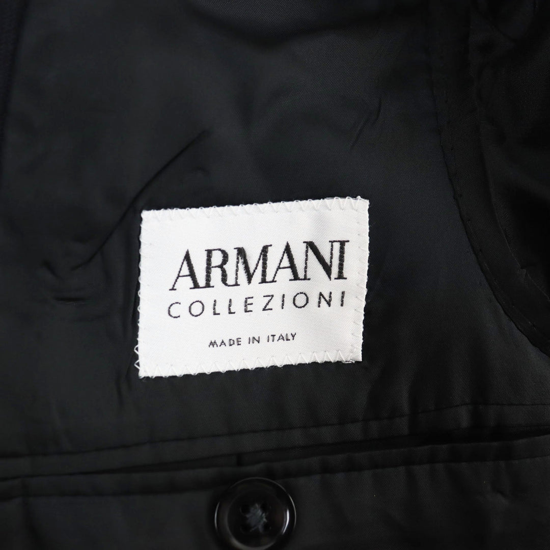 ARMANI COLLEZIONI suit 2251CA wool black mens 44 Used Authentic