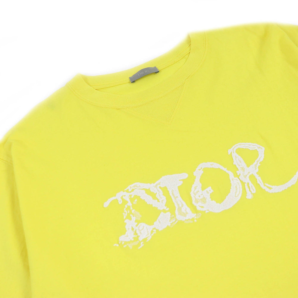 Dior HOMME Short sleeve T-shirt 143J685C0677 Main: 100% cotton, Part: 100% polyester yellow mens XL Used Authentic