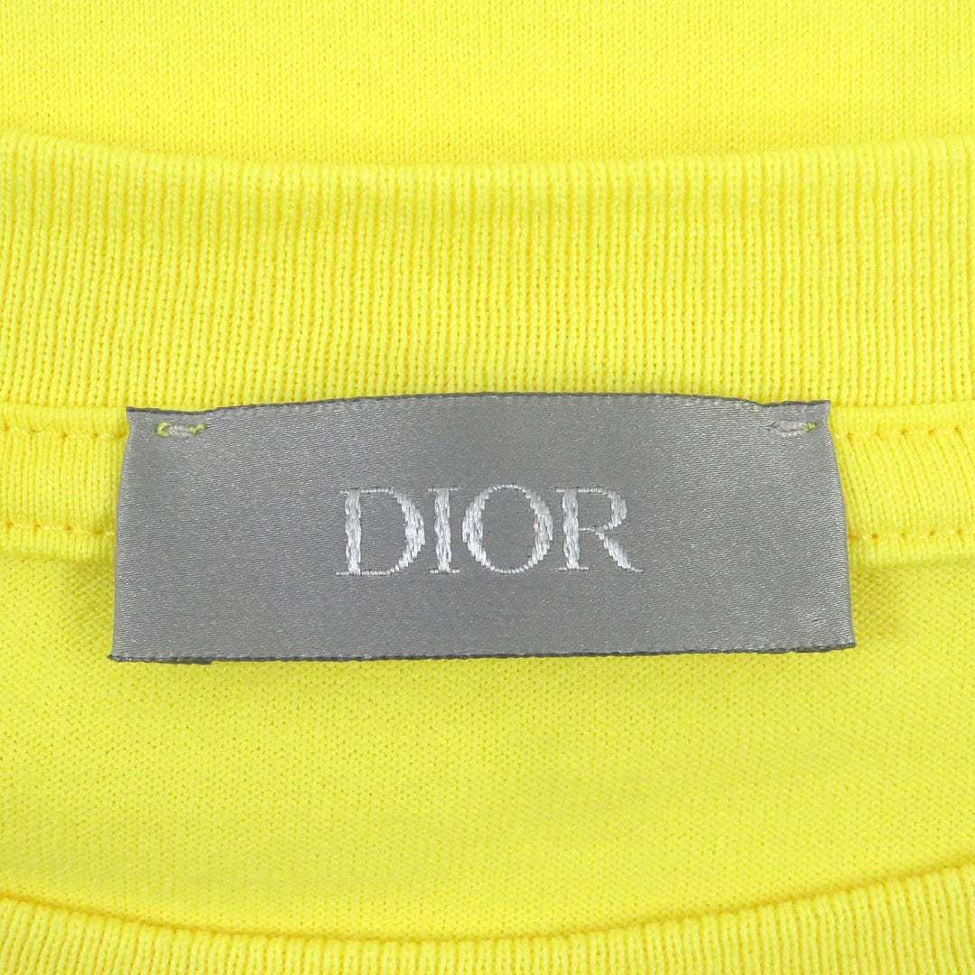 Dior HOMME Short sleeve T-shirt 143J685C0677 Main: 100% cotton, Part: 100% polyester yellow mens XL Used Authentic