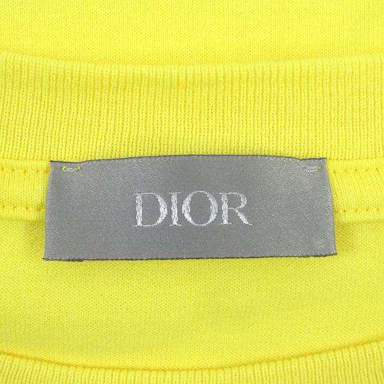 Dior HOMME Short sleeve T-shirt 143J685C0677 Main: 100% cotton, Part: 100% polyester yellow mens XL Used Authentic