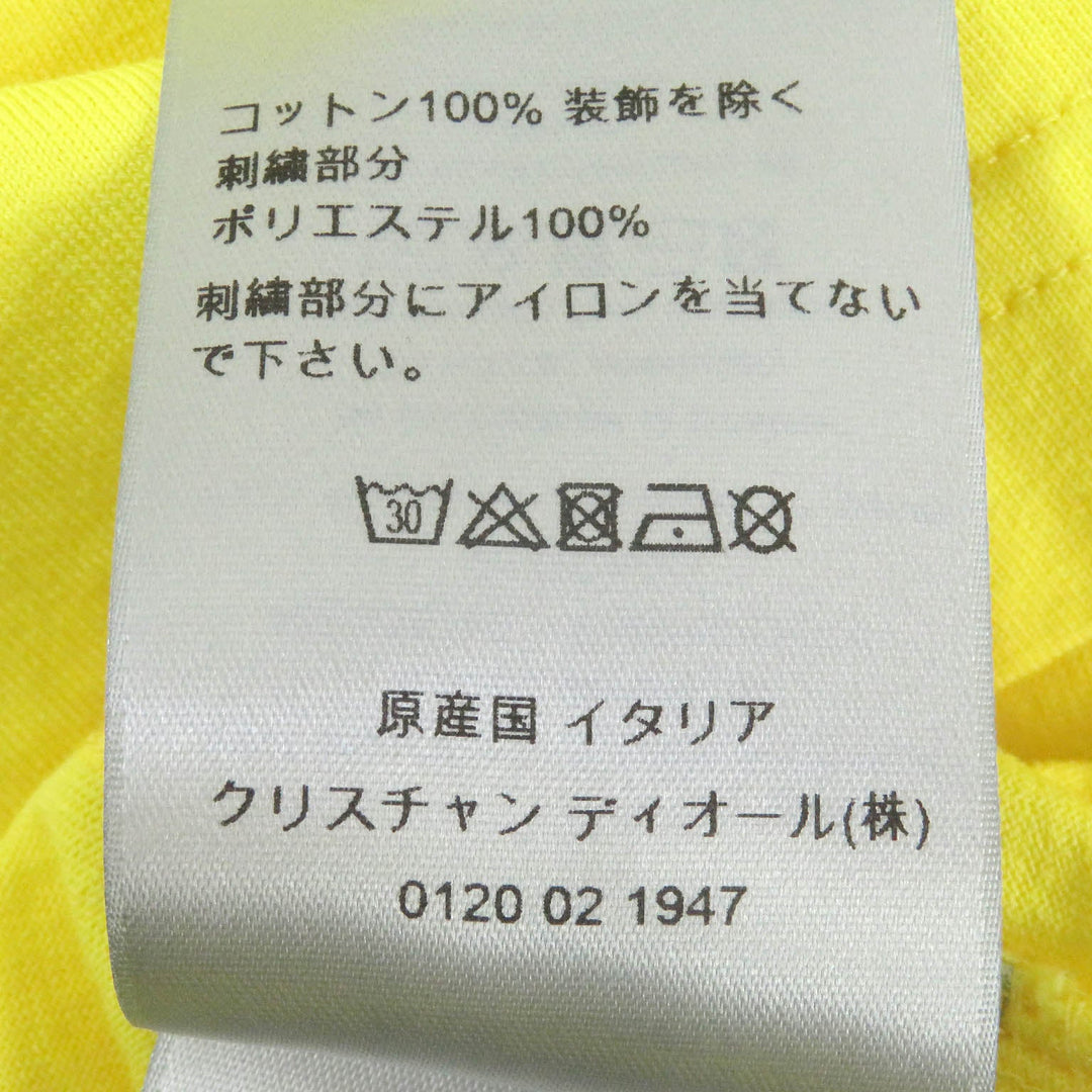 Dior HOMME Short sleeve T-shirt 143J685C0677 Main: 100% cotton, Part: 100% polyester yellow mens XL Used Authentic