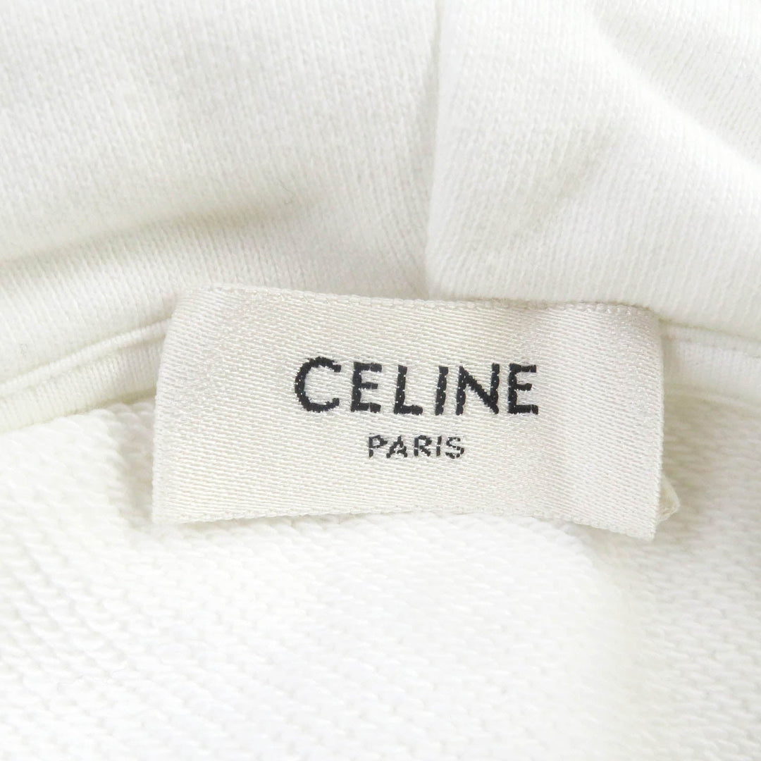 CELINE Hoodie 2Y479052H Main: 100% cotton white mens S Used Authentic