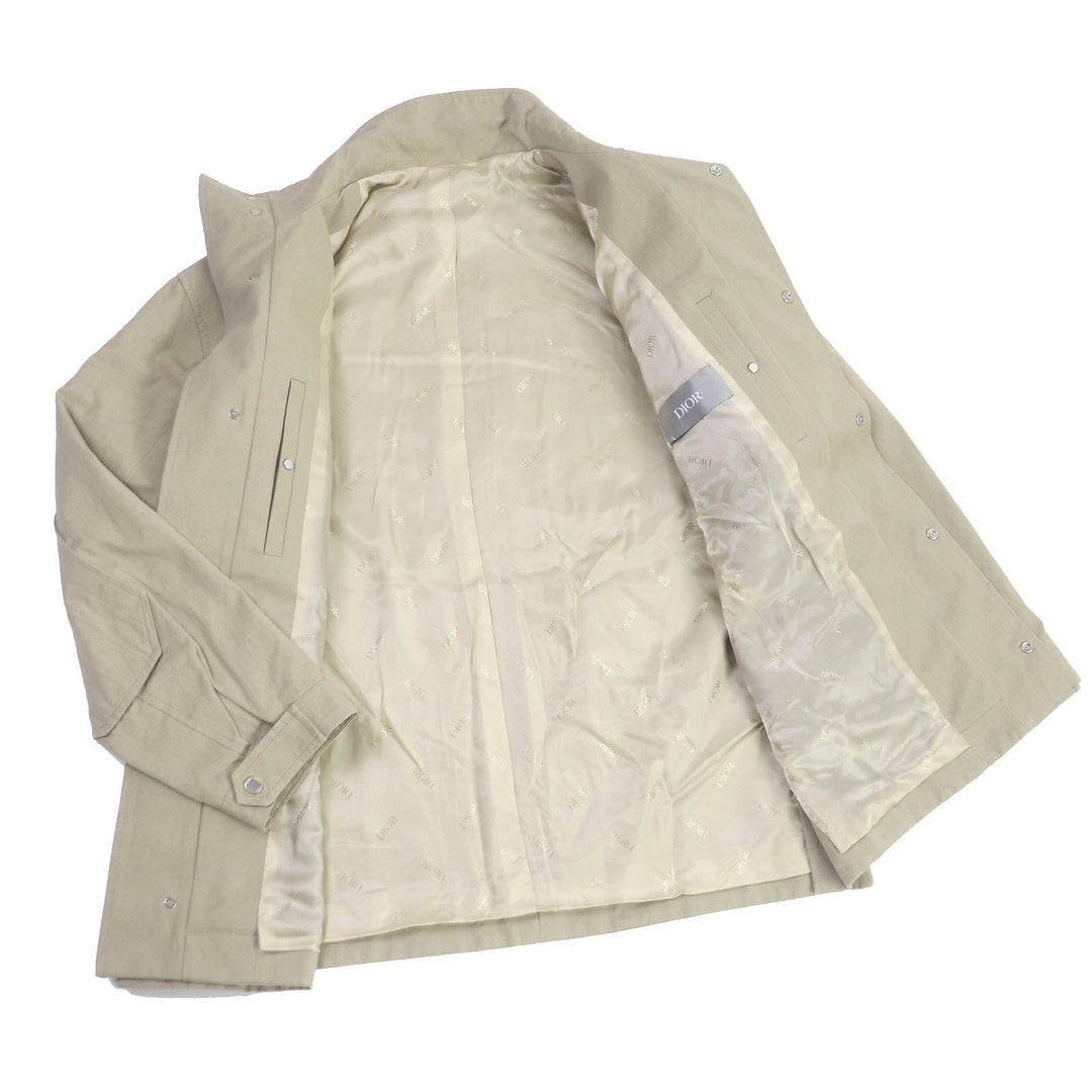 Christian Dior Blouson 313C402A5673 Outer: 100% cotton, Lining: 100% cupra, Part: 100% polyester khaki mens 48 Used Authentic