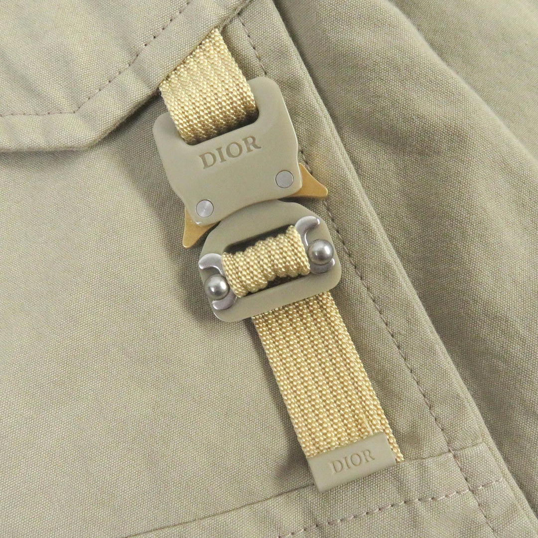 Christian Dior Blouson 313C402A5673 Outer: 100% cotton, Lining: 100% cupra, Part: 100% polyester khaki mens 48 Used Authentic